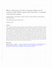 Research paper thumbnail of Efficacy, effectiveness, and safety of integrase inhibitors in the treatment of HIV/AIDS in patients with tuberculosis: A systematic review and meta-analysis