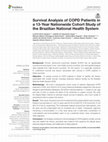 Research paper thumbnail of Survival Analysis of COPD Patients in a 13-Year Nationwide Cohort Study of the Brazilian National Health System