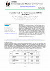 Research paper thumbnail of Feasibility Study For The Development of TPS3R Waste Bank