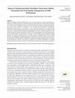 Research paper thumbnail of Impact of Entrepreneurship Orientation, Innovation, Market Orientation and Total Quality Management on SME Performance