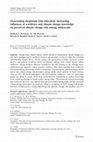 Research paper thumbnail of Overcoming skepticism with education: interacting influences of worldview and climate change knowledge on perceived climate change risk among adolescents