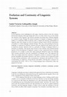 Research paper thumbnail of Evolution and Continuity of Linguistic Systems