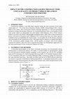 Research paper thumbnail of IMPACT OF THE CONSTRUCTION GOLDEN TRIANGLE (TIME, COST & QUALITY) ON PROJECT RISK IN SRI LANKAN CONSTRUCTION INDUSTRY