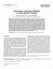 Research paper thumbnail of Heterologous expression of DsRed2 in young sponges (Porifera)