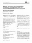 Research paper thumbnail of Monitoring and assessment of heavy metal/metalloid concentration by inductively coupled plasma mass spectroscopy (ICP-MS) method in Gonyeli Lake, Cyprus