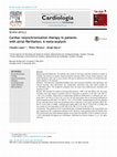 Research paper thumbnail of Cardiac resynchronization therapy in patients with ischemic versus non-ischemic heart failure: Differential effect of optimizing interventricular pacing interval