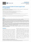 Research paper thumbnail of Global economic burden of unmet surgical need for appendicitis