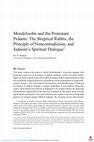 Research paper thumbnail of "Mendelssohn and the Protestant Pedants: The Skeptical Rabbis, the Principle of Noncontradiction, and Judaism’s Spiritual Dialogue." Harvard Theological Review 116(4) (2023) 599–625. doi:10.1017/S0017816023000329