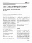 Research paper thumbnail of Analysis of rheology and wall depletion of microfibrillated cellulose suspension using optical coherence tomography