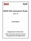 Research paper thumbnail of IGNOU ODL Assessment Study 2007-08