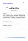 Research paper thumbnail of Software for Collecting EFSA Experiences on Critical Appraisal Tools