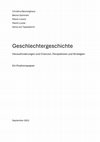 Research paper thumbnail of Geschlechtergeschichte: Herausforderungen und Chancen, Perspektiven und Strategien. Ein Positionspapier