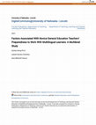 Research paper thumbnail of Factors Associated With Novice General Education Teachers’ Preparedness to Work With Multilingual Learners: A Multilevel Study