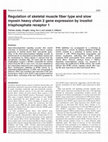 Research paper thumbnail of Regulation of skeletal muscle fiber type and slow myosin heavy chain 2 gene expression by inositol trisphosphate receptor 1