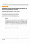 Research paper thumbnail of Multimodality treatment of primary mediastinal germ cell tumor with growing teratoma syndrome: a case report