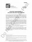 Research paper thumbnail of Strategic Management at Zhujiang Iron and Steel Company