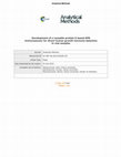 Research paper thumbnail of Development of a reusable protein G based SPR immunosensor for direct human growth hormone detection in real samples