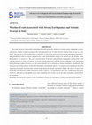 Research paper thumbnail of Weather Events Associated with Strong Earthquakes and Seismic Swarms in Italy