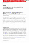 Research paper thumbnail of Rethinking Control and Trust Dynamics in and between Organizations