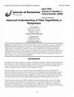 Research paper thumbnail of Improved Understanding of Fiber Digestibility in Ryegrasses