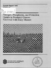 Research paper thumbnail of Nitrogen, phosphorus, and potassium uptake in perennial grasses fertilized with dairy manure