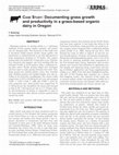 Research paper thumbnail of C ase S tudy : Documenting grass growth and productivity in a grass-based organic dairy in Oregon