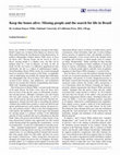 Research paper thumbnail of DENYER WILLIS, Graham. Keep the bones alive: Missing people and the search for life in Brazil