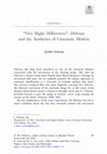 Research paper thumbnail of "Very Slight Differences": Deleuze and the Aesthetics of Cinematic Motion