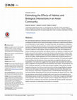 Research paper thumbnail of Estimating the Effects of Habitat and Biological Interactions in an Avian Community