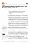 Research paper thumbnail of Data-Driven Spatio-Temporal Modelling and Optimal Sensor Placement for a Digital Twin Set-Up