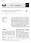 Research paper thumbnail of An expert-based decision making tool for enhancing the consensus on Caspian Sea legal regime