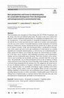 Research paper thumbnail of New perspectives and issues in industrial policy for sustainable development: from developmental and entrepreneurial to environmental state