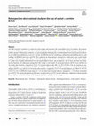 Research paper thumbnail of Retrospective observational study on the use of acetyl-l-carnitine in ALS