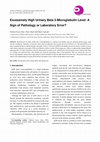 Research paper thumbnail of Excessively High Urinary Beta 2-Microglobulin Level: A Sign of Pathology or Laboratory Error ?