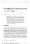 Research paper thumbnail of Study of the level of digitalization of logistics activities in small and medium-sized enterprises in the North-East Region