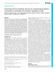 Research paper thumbnail of Exosomes bind autotaxin and act as a physiological delivery mechanism to stimulate LPA receptor signalling in cells