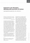 Research paper thumbnail of Expressive arts therapies: working with survivors of torture