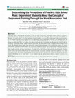 Research paper thumbnail of Determining the Perceptions of Fine Arts High School Music Department Students About the Concept of Instrument Training Through the Word Association Test