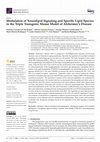 Research paper thumbnail of Modulation of Neurolipid Signaling and Specific Lipid Species in the Triple Transgenic Mouse Model of Alzheimer’s Disease