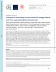 Research paper thumbnail of Therapeutic variability in adult minimal change disease and focal segmental glomerulosclerosis