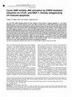 Research paper thumbnail of Cyclic AMP inhibits JNK activation by CREB-mediated induction of c-FLIPL and MKP-1, thereby antagonizing UV-induced apoptosis