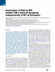 Research paper thumbnail of Inactivation of BAD by IKK Inhibits TNFα-Induced Apoptosis Independently of NF-κB Activation