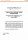 Research paper thumbnail of Radiocontrast - induced nephropathy in patients undergoing coronary angiography – analysis of protective methods