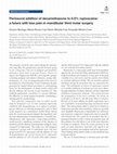 Research paper thumbnail of Perineural addition of dexamethasone to 0.5% ropivacaine: a future with less pain in mandibular third molar surgery