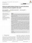 Research paper thumbnail of Enhanced cognitive behavior therapy for severe and extreme anorexia nervosa: An outpatient case series