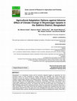 Research paper thumbnail of Agricultural Adaptation Options against Adverse Effect of Climate Change in Shyamnagar Upazila in the Satkhira District, Bangladesh