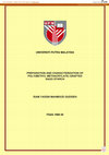 Research paper thumbnail of Preparation and Characterization of Poly(Methyl Methacrylate) Grafted Sago Starch