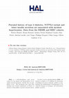 Research paper thumbnail of Parental history of type 2 diabetes, TCF7L2 variant and lower insulin secretion are associated with incident hypertension. Data from the DESIR and RISC cohorts