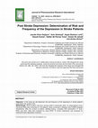 Research paper thumbnail of Post Stroke Depression: Determination of Risk and Frequency of the Depression in Stroke Patients