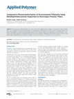 Research paper thumbnail of Comparative phototransformation of environmental pollutants using metallophthalocyanines supported on electrospun polymer fibers